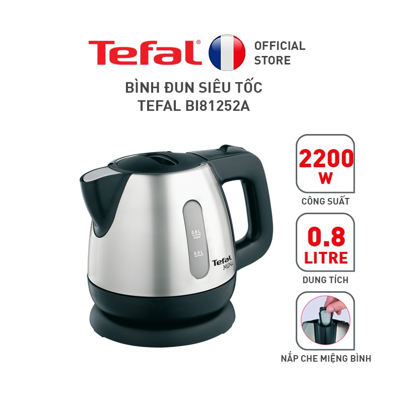 Ấm đun siêu tốc Tefal BI81252A - 0.8L - inox