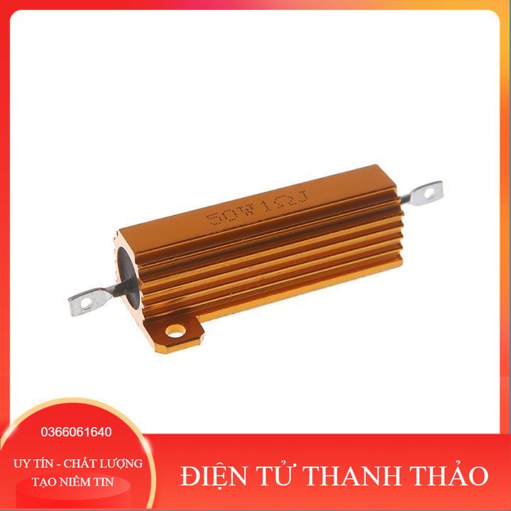 Điện trở nhôm công suất quấn dây 50w từ 2r2-100r