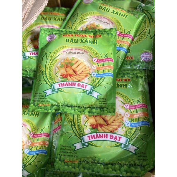 10 Gói Bánh tráng bò bía đậu xanh - vỏ bánh bò bía