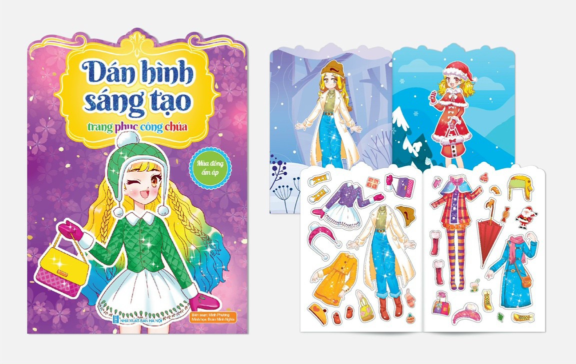 Dán Hình Sáng Tạo Trang Phục Công Chúa (Bộ 6 Cuốn)