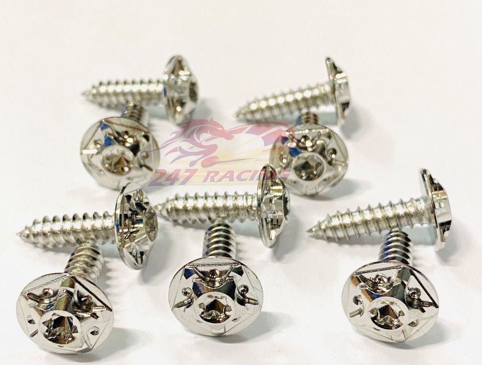 10 con ốc SALAYA 5li18 răng Thưa đầu Sao Kim Cương gắn xe máy Exciter,winner,Sirius,Sonic....Wave,dream