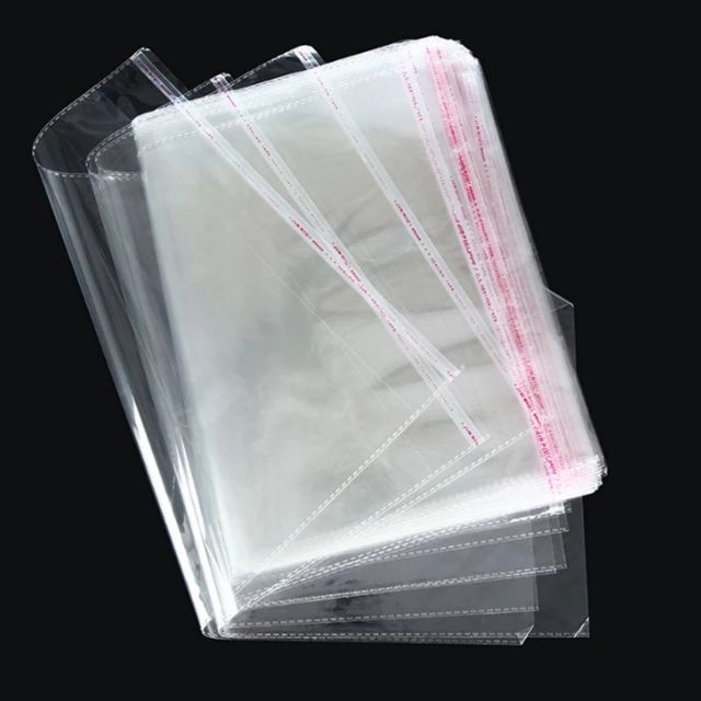0,5 Kg Túi Nilon Keo Dán Miệng OPP Trong Suốt, Bọc Kiếng, Đóng Gói, Đựng Phụ Kiện, Quần Áo – 5 Giây