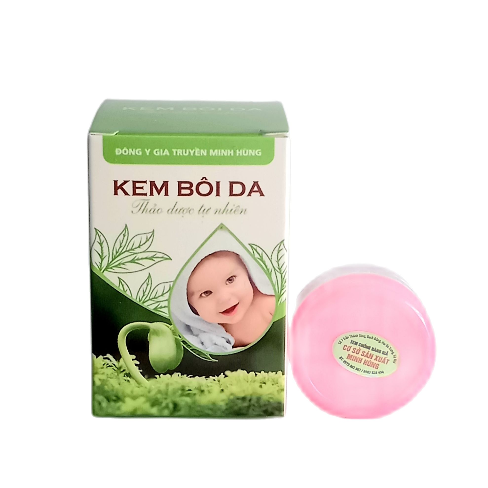combo (5 lọ) kem bôi da thảo dược minh hùng