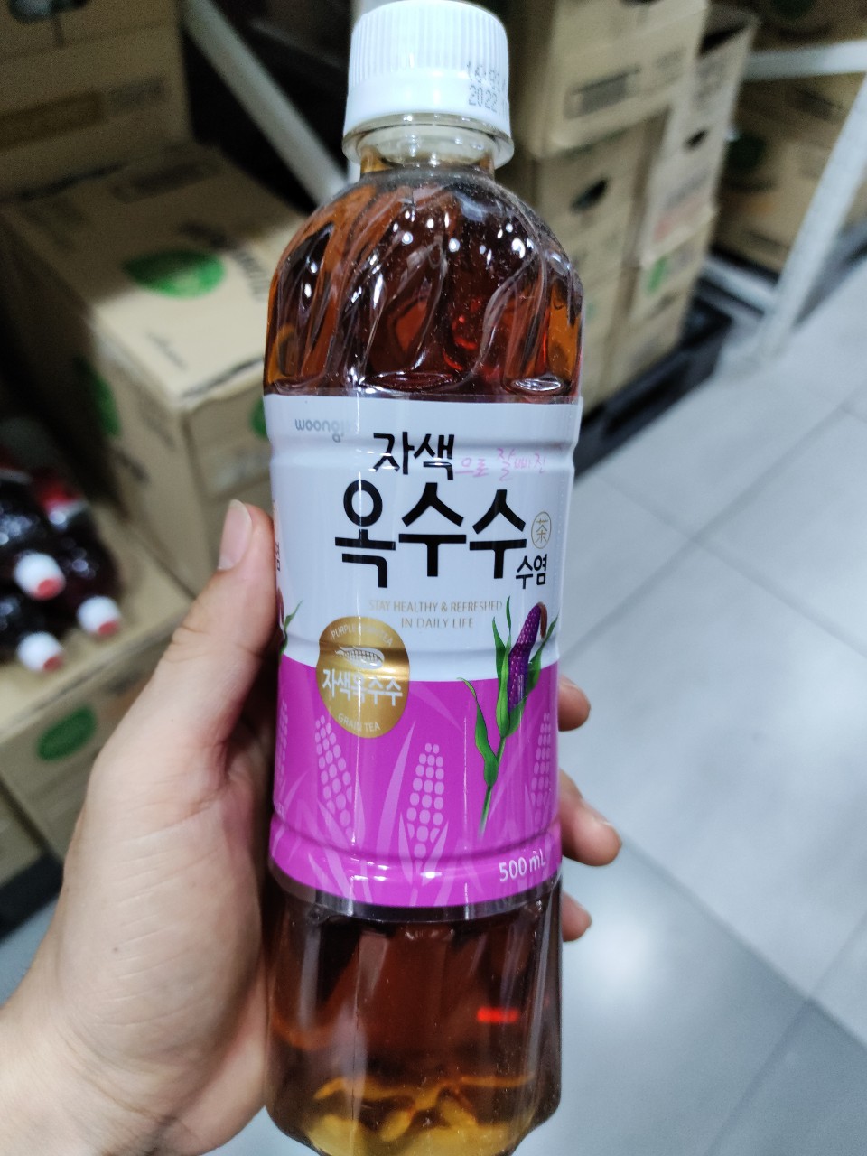 Trà râu ngô, râu bắp hàn quốc 500ml - 옥수수 수염차