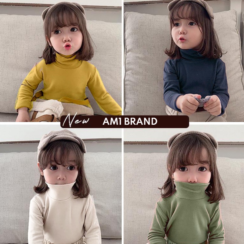 [Hoàn tiền  6%] Áo len tăm cổ cao giữ nhiệt QATE358 cho bé sơ sinh đến 18kg TB123