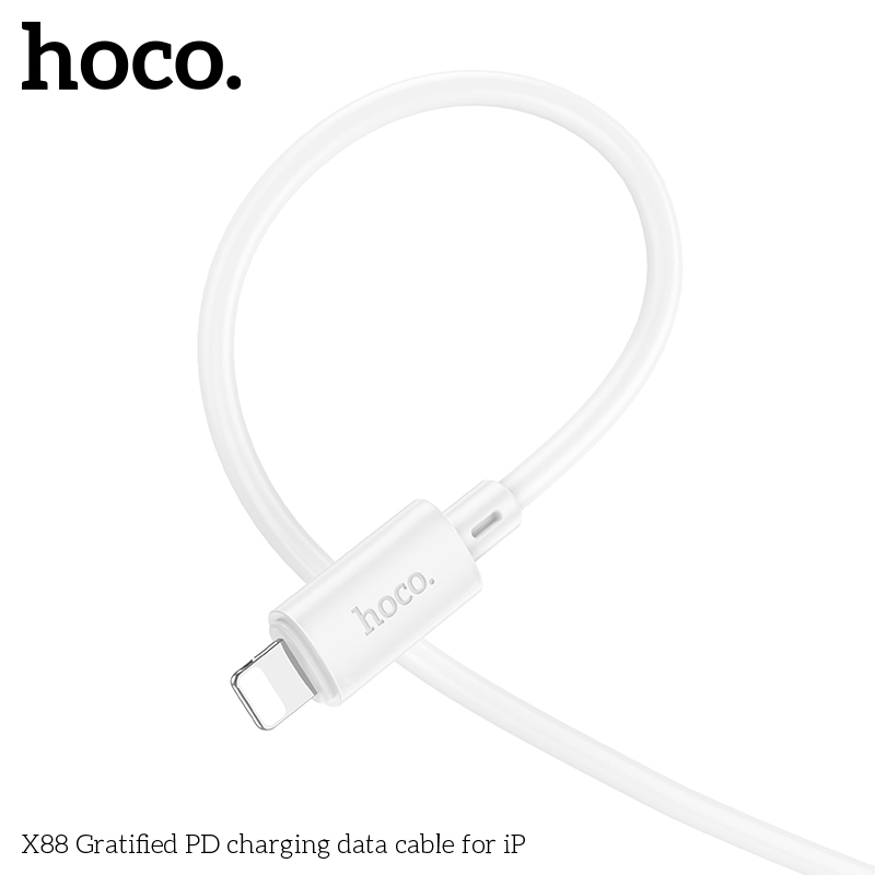 Cáp sạc dây dù Hoco X88 TypeC to TypeC 60W / TypeC to Lightning 20W dài 1M (Màu Random) - Nhất Tín Computer