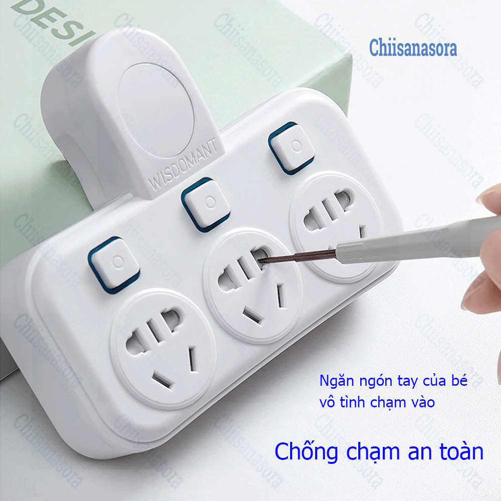 Bộ chuyển đổi ổ cắm 2 chân - Phích cắm 2 chân chia nhiều chỗ cắm usb led, ổ cắm đa năng, phich cắm điện