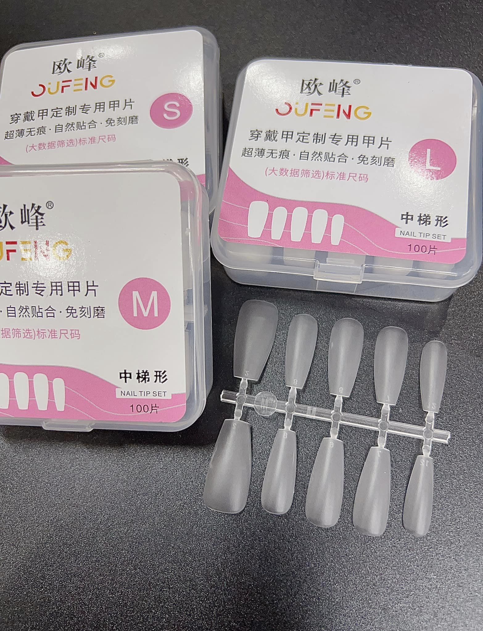 Móng úp siêu mỏng làm nailbox L M S các loại