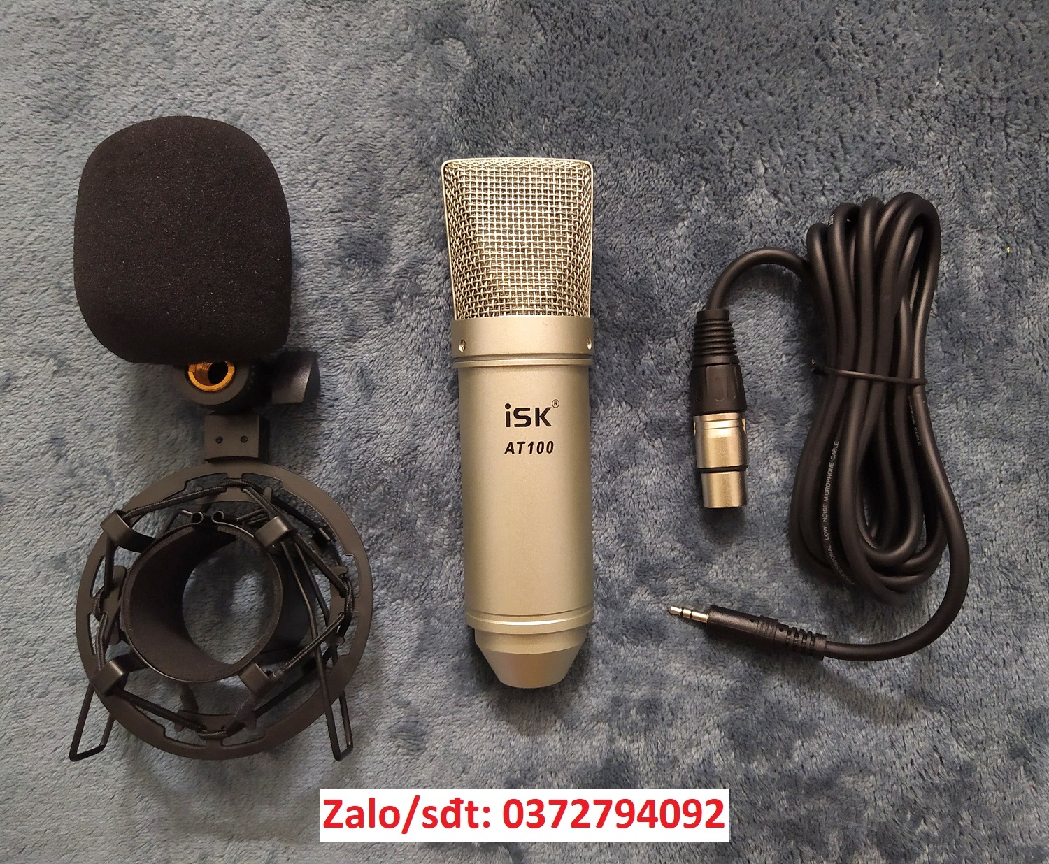 Bộ mic thu âm ISK at100 sound card xox K10 phiên bản 2020 chân kẹp màng lọc đã có dây live stream tặ