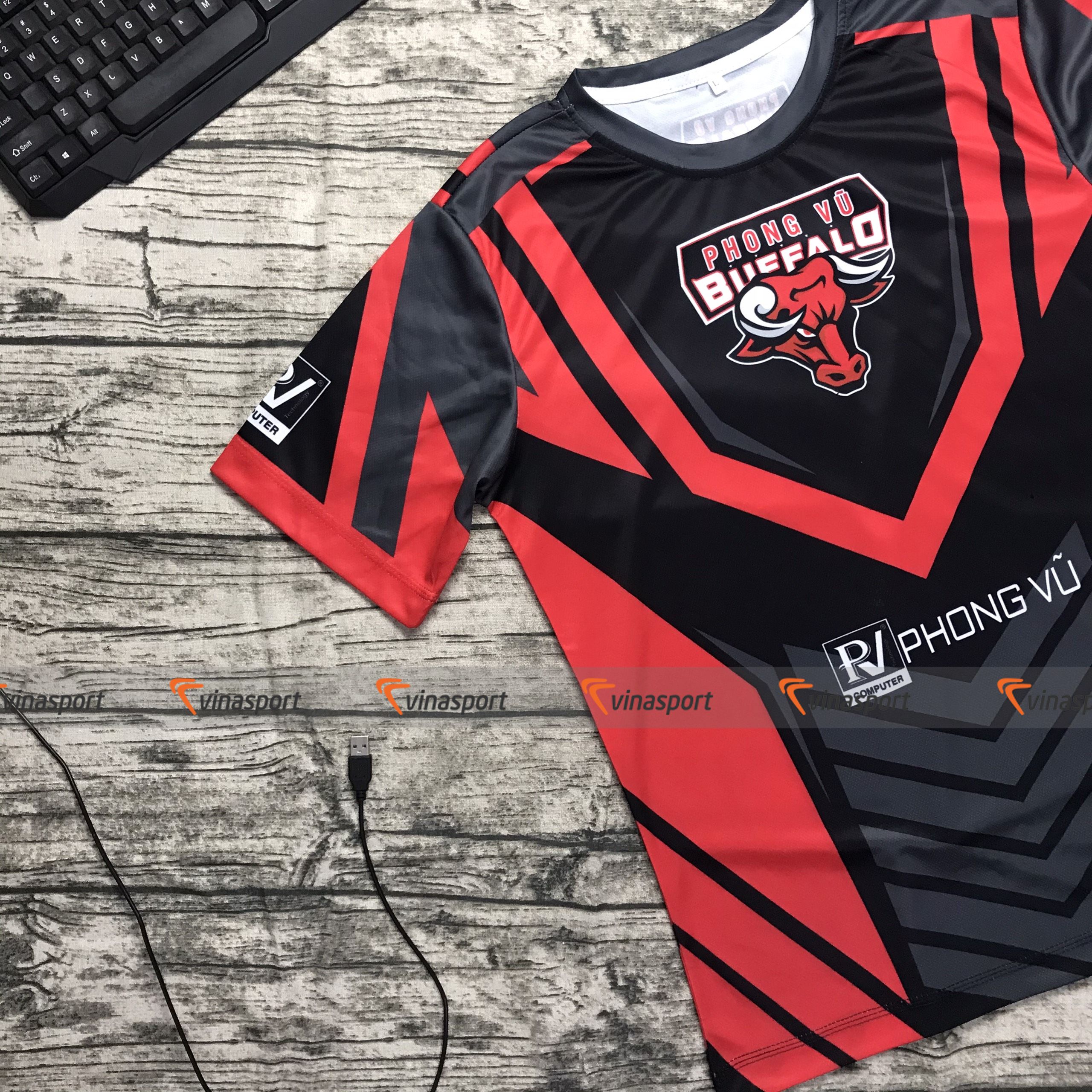 Áo thun Game Esports PVB Phong Vũ Buffalo
