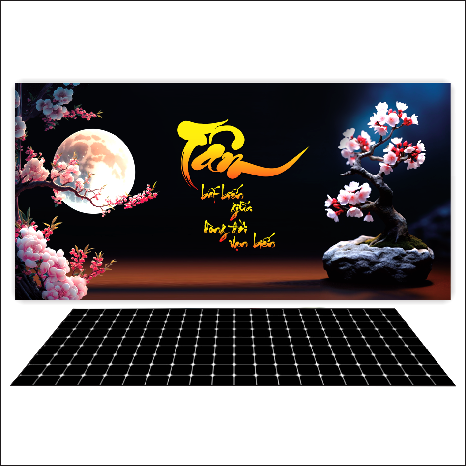 Tranh 3d dán hồ cá decal vip- in theo kích thước hồ
