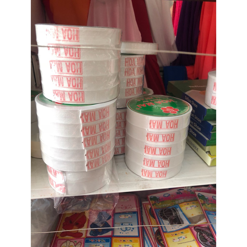 Thun/chun quần 2cm màu trắng hãng Hoa Mai