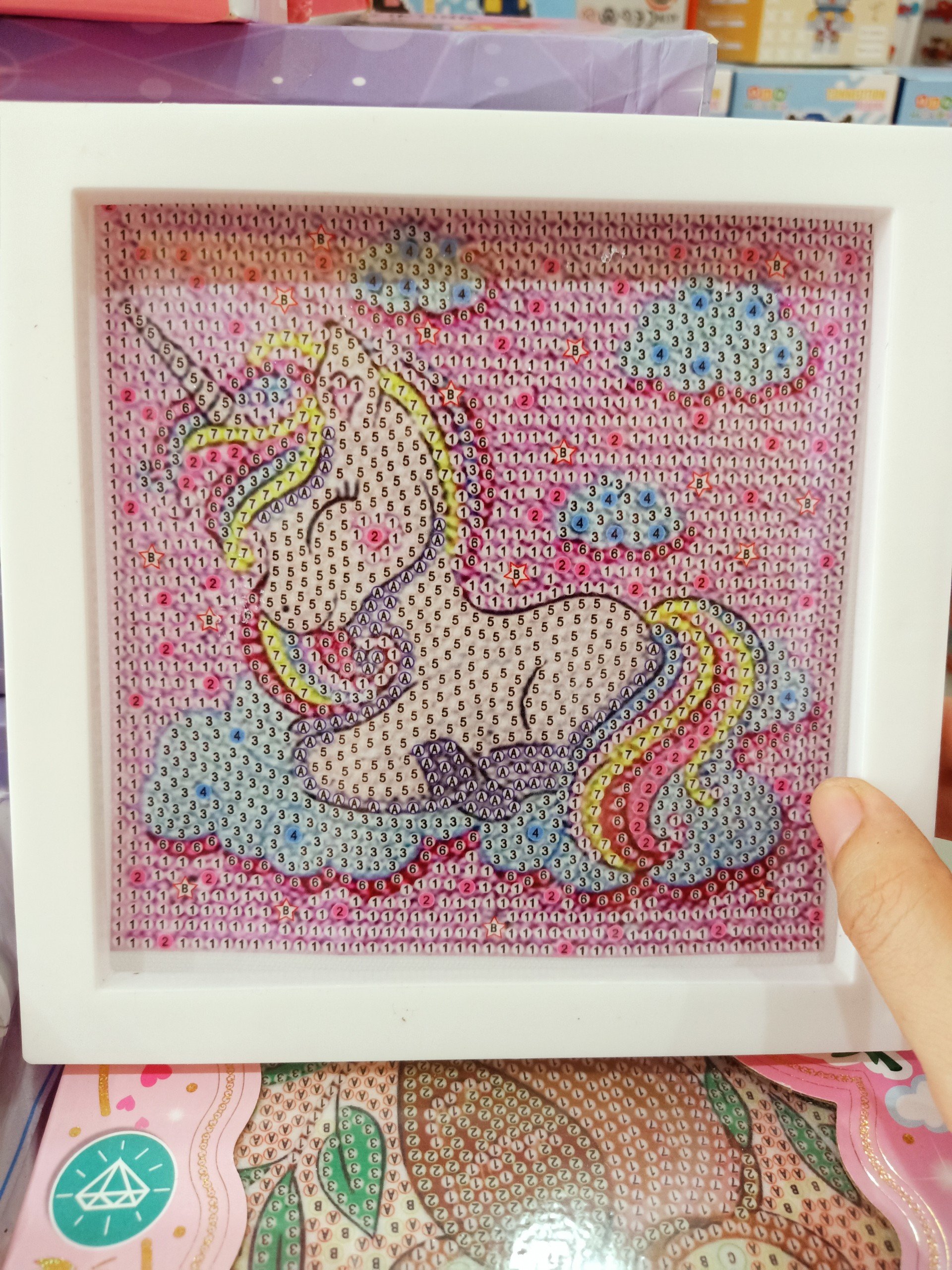 Tranh đính đá cao cấp DOREMON- KT: 40x40Cm (Tranh chưa đính có đầy đủ dụng cụ)