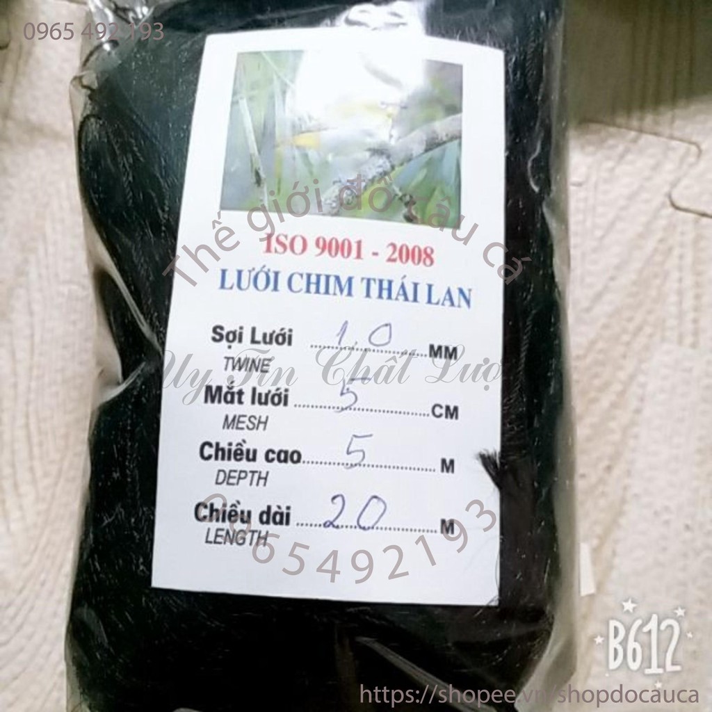 Lưới bẫy chim chào mào cao 5m