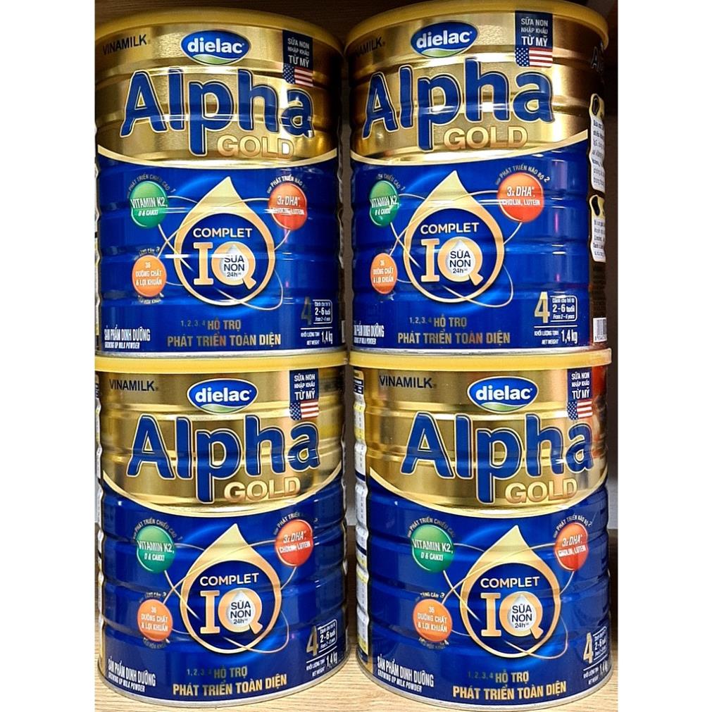 Sữa bột Alpha gold step 3 4 1kg4 1400g hộp thiếc