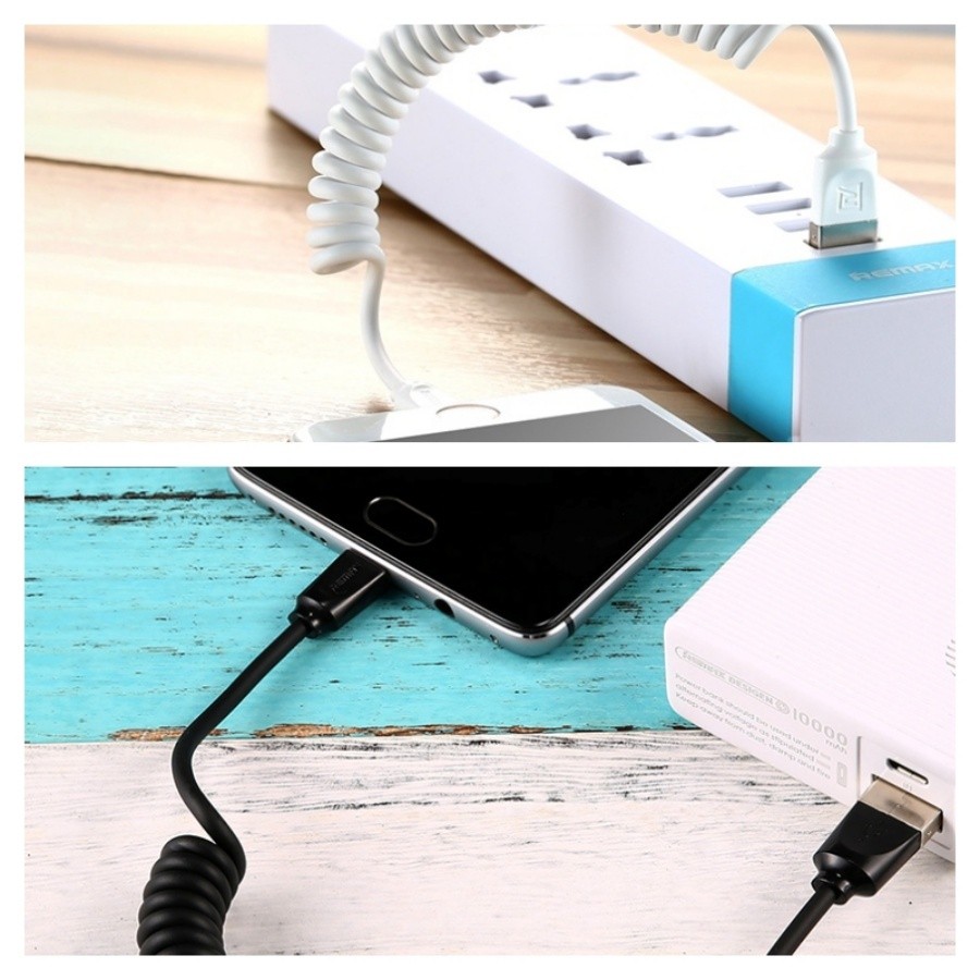 Dây cáp sạc lò xo Lightning cho iPhone iPad