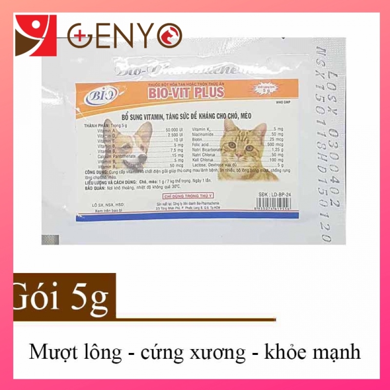 ❁❣♛ vn017 Dinh dưỡng ăn mượt lông – cứng xương – khỏe mạnh – Vitamin 5g