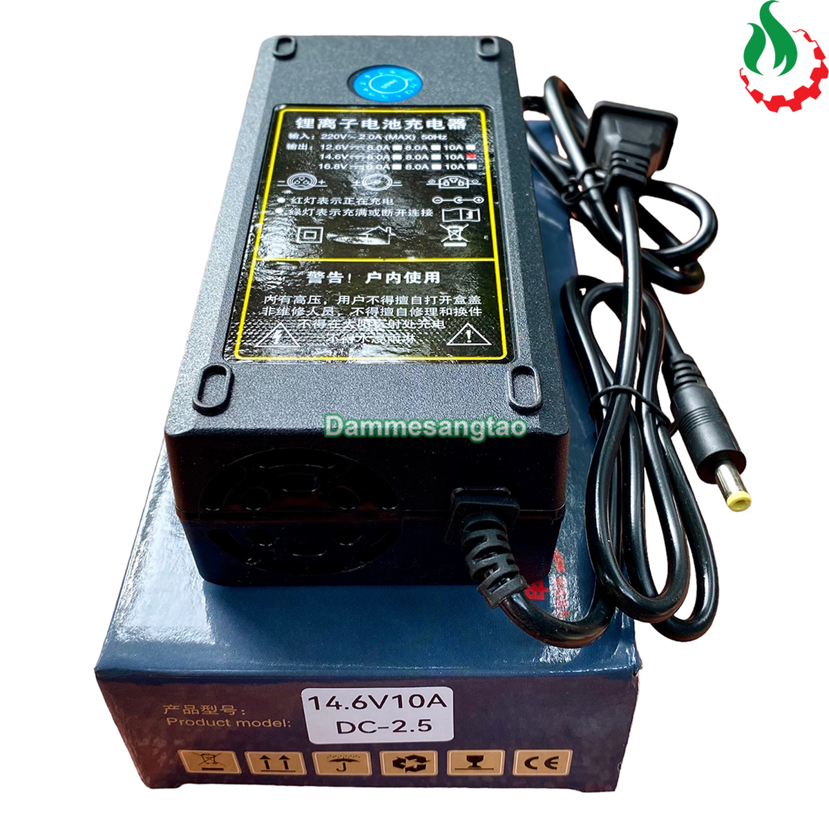 Sạc 4S 14.6V 10A dùng cho pin sắt Li-Fe 3.2V