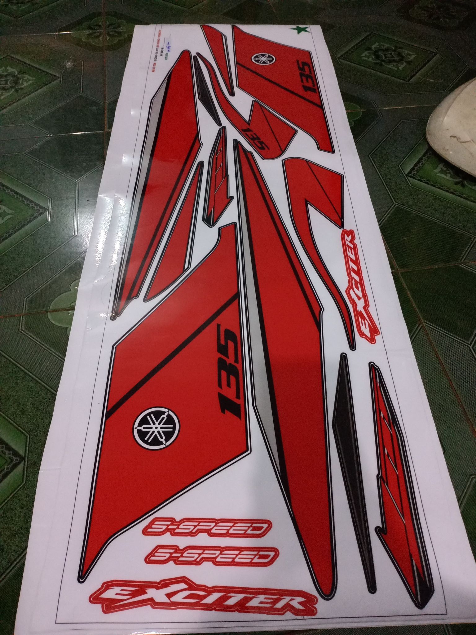 tem rời ex 135 đỏ đen