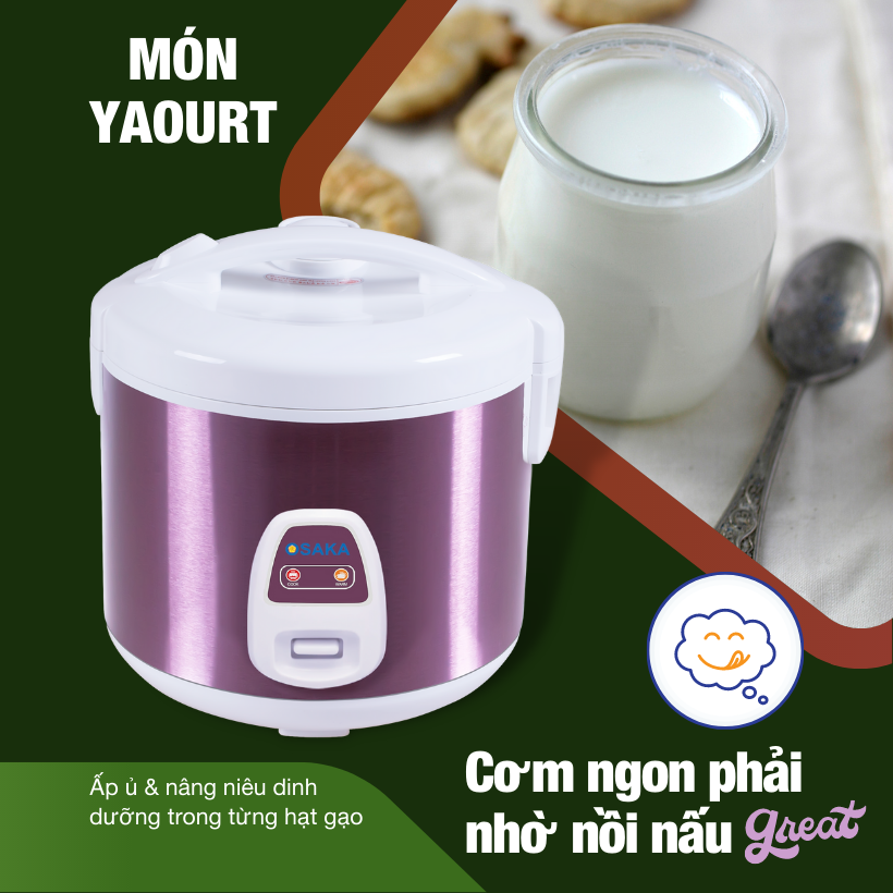 Nồi cơm điện OSAKA RC318P 1.8L