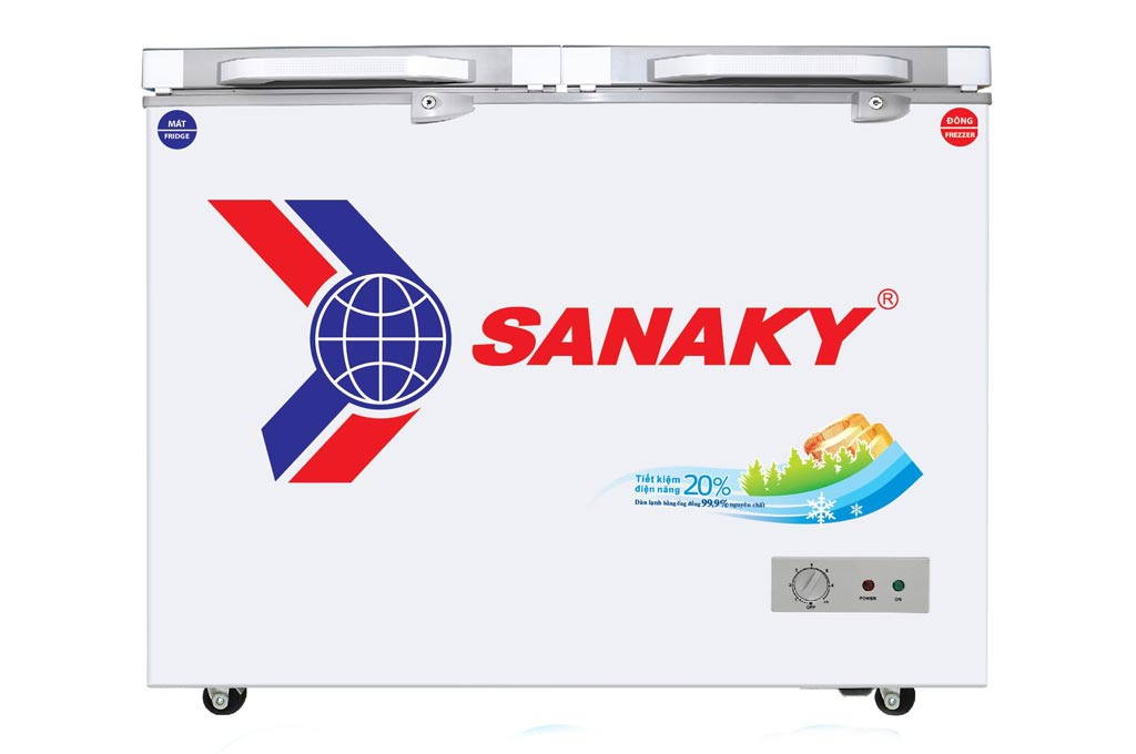 Tủ đông sanaky inverter vh-2599w4k 2 chế độ 195l