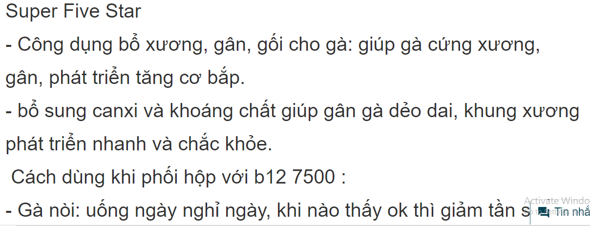 b12 7500 nuôi gà đá đỏ khỏe mau lên hình