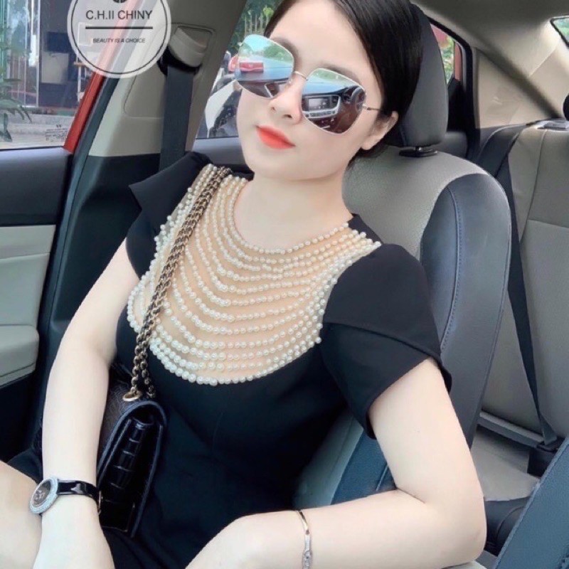 [HCM]Đầm Cườm Bigsize 60=>90