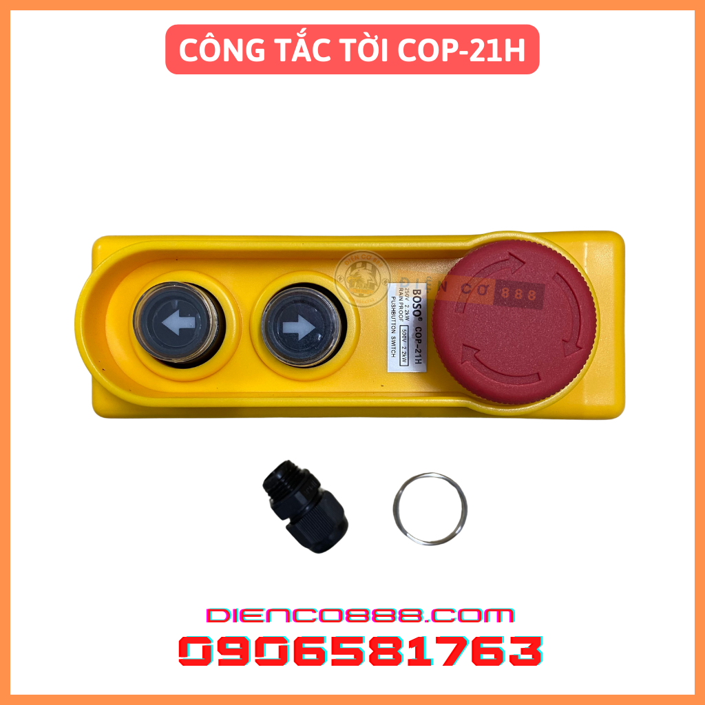 Công tắc tời điện cop-21h có khóa 250 - 500v 2200w