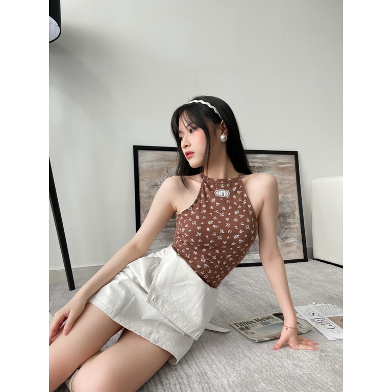 Croptop Dây Hoa Nhí // 19DEGREES