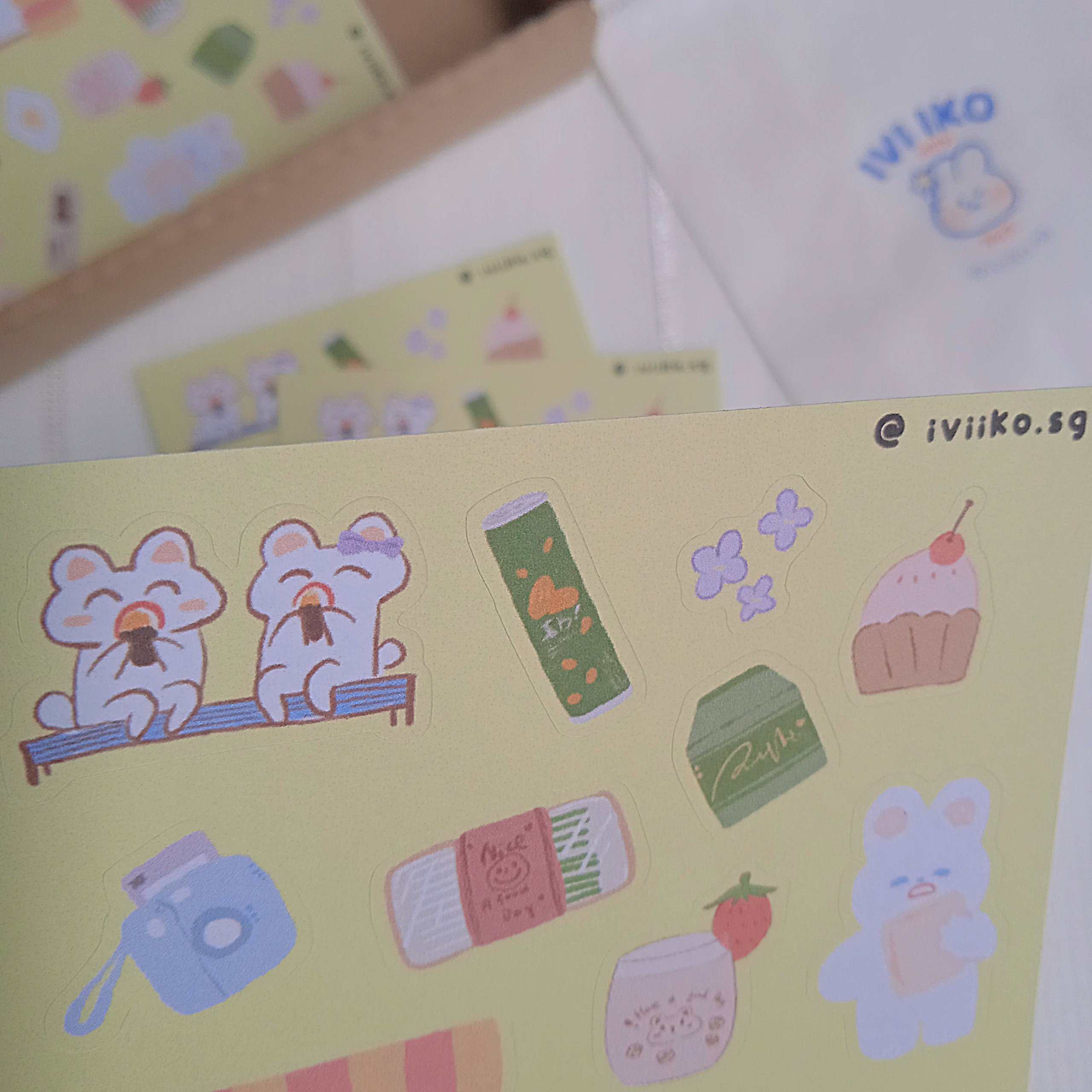 Sticker Happy Time (9x13cm) | IVI IKO