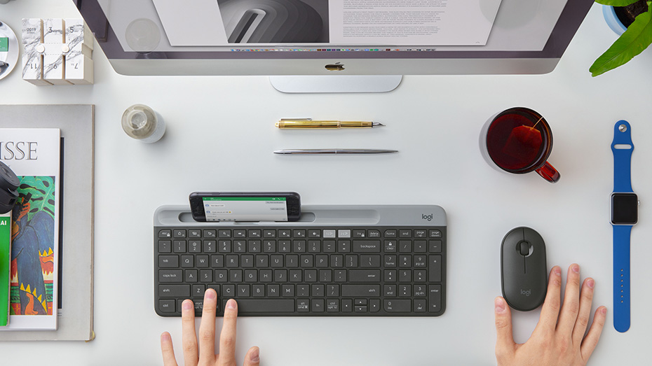 Bàn phím Logitech K580 không dây bluetooth Slim Multi device - Kết nối đa thiết bị, bluetooth, USB Unifying - Chính hãng