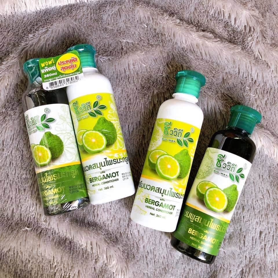 [HCM]COMBO CẶP GỘI + XẢ [CHANH] BERGAMOT 360ML THÁI LAN
