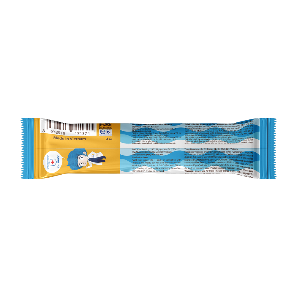 Cà Phê Muối SaltCoffee vị nguyên bản hộp 9 gói