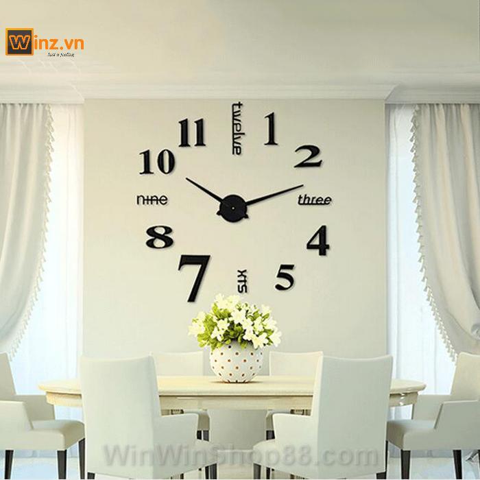 [HCM]Đồng hồ dán tường tự tạo DIY V.3