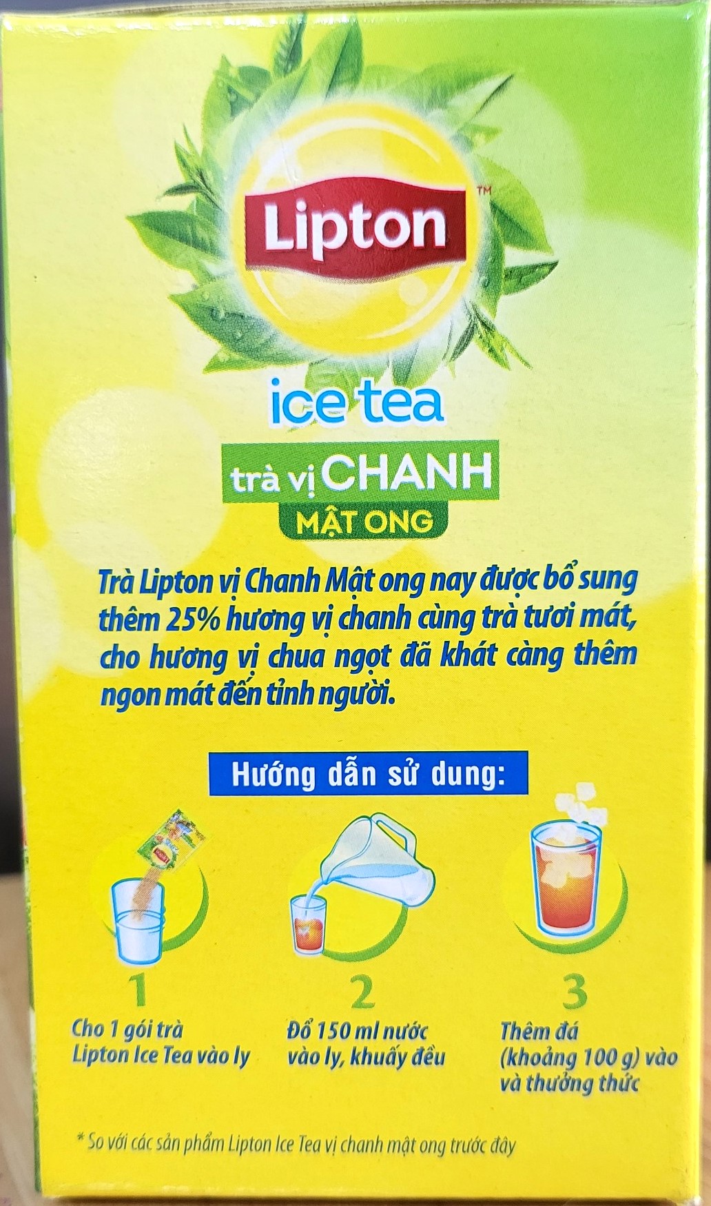 [Hộp 192g – 	CHANH] TRÀ HÒA TAN [VN] LIPTON Lemon Ice Tea