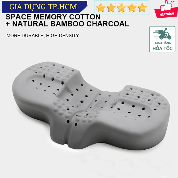 Gối ngủ công thái học cánh bướm Memory Foam Pillow Neck Support (58x34x13cm)