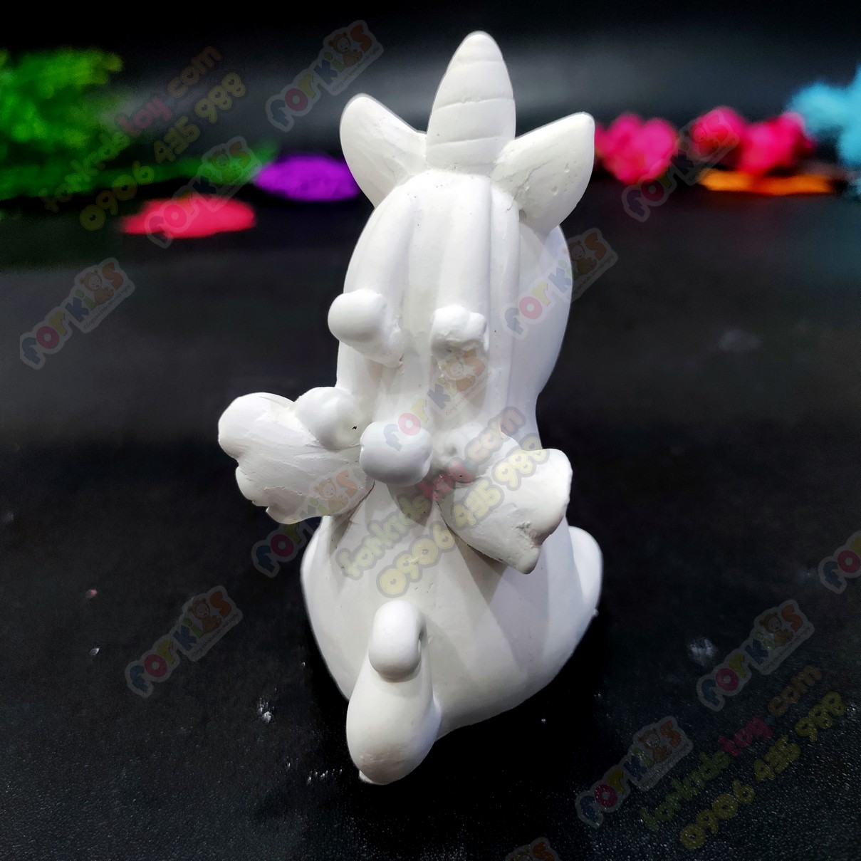 Coloring figures, wing pony, M size, gypsum statue, sculpture