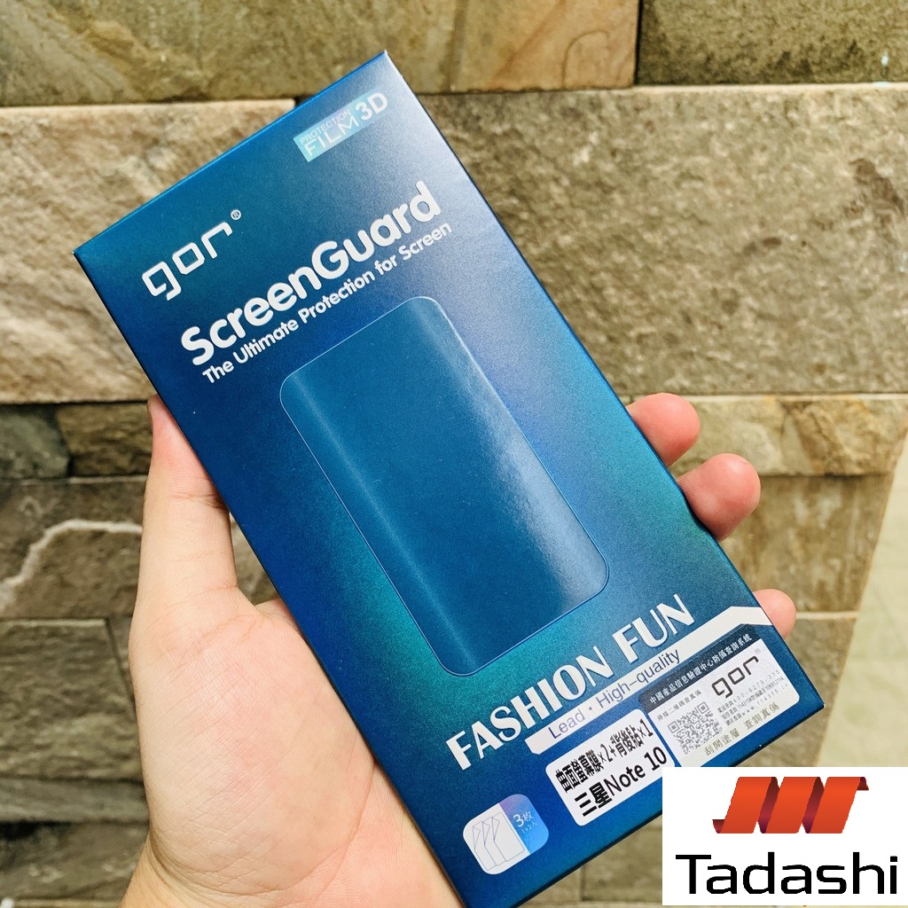 Bộ 4 Dán Dẻo Gor Samsung Note 10, Note 10 Plus, Dán Full Màn 3D, Trong Suốt Bo Viền Cong - Chính Hãng Gor