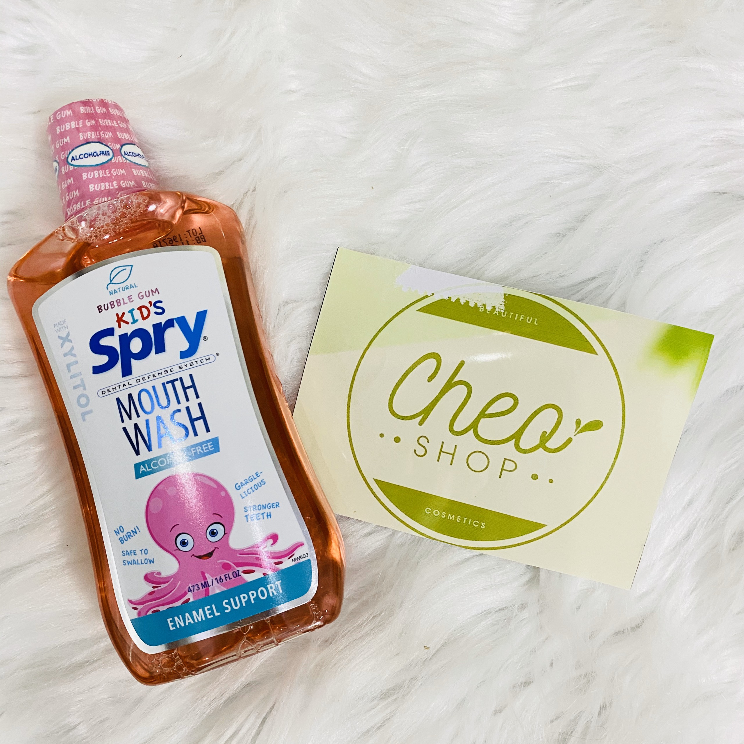 [HCM][NHẬP MỸ] Nước súc miệng Spry Bubble Gum chai 473ml cho bé