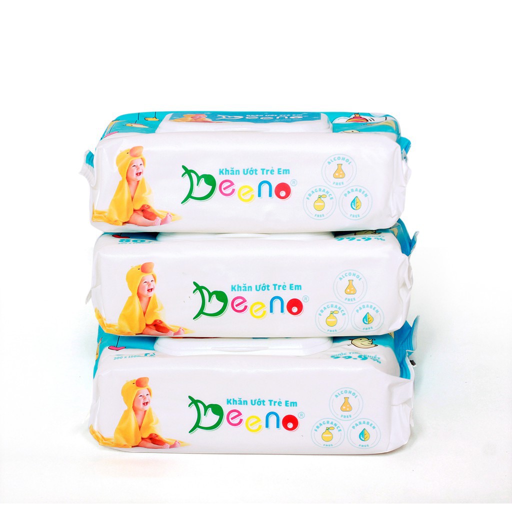 [HCM]1 Gói Khăn Ướt Em Bé BEENO 80 Tờ .