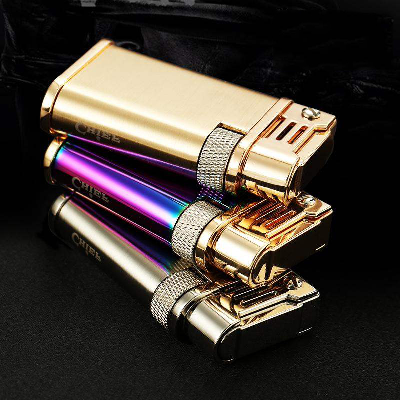 Hộp Quẹt Bật Lửa Xăng Đá Cao Cấp CF-218 Sang Trọng Đánh Lửa Tự Động