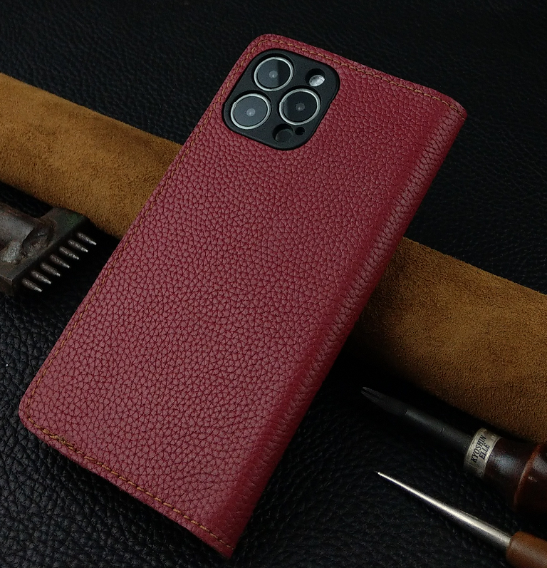 Bao Da dành cho Iphone 12 pro max /13 pro/13 pro max Handmade Da Bò Thật