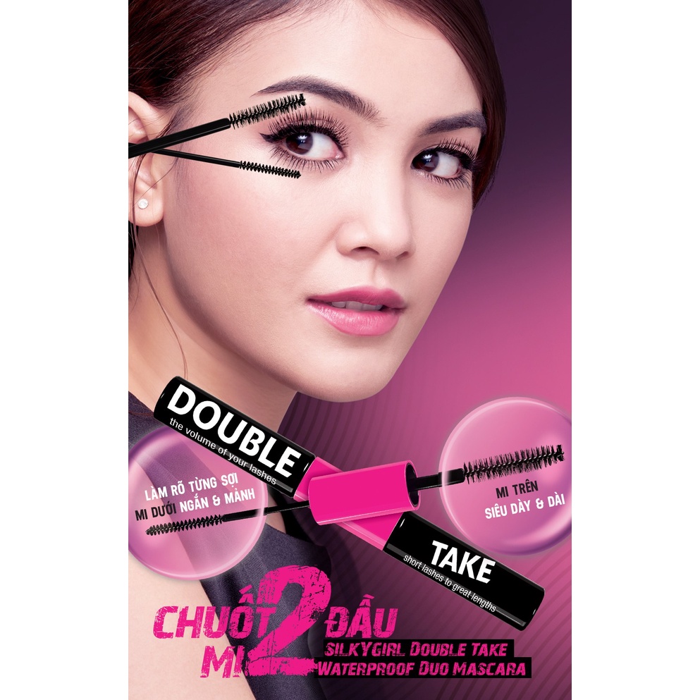 Mascara 2 Đầu Silkygirl Double Take Waterproof Duo