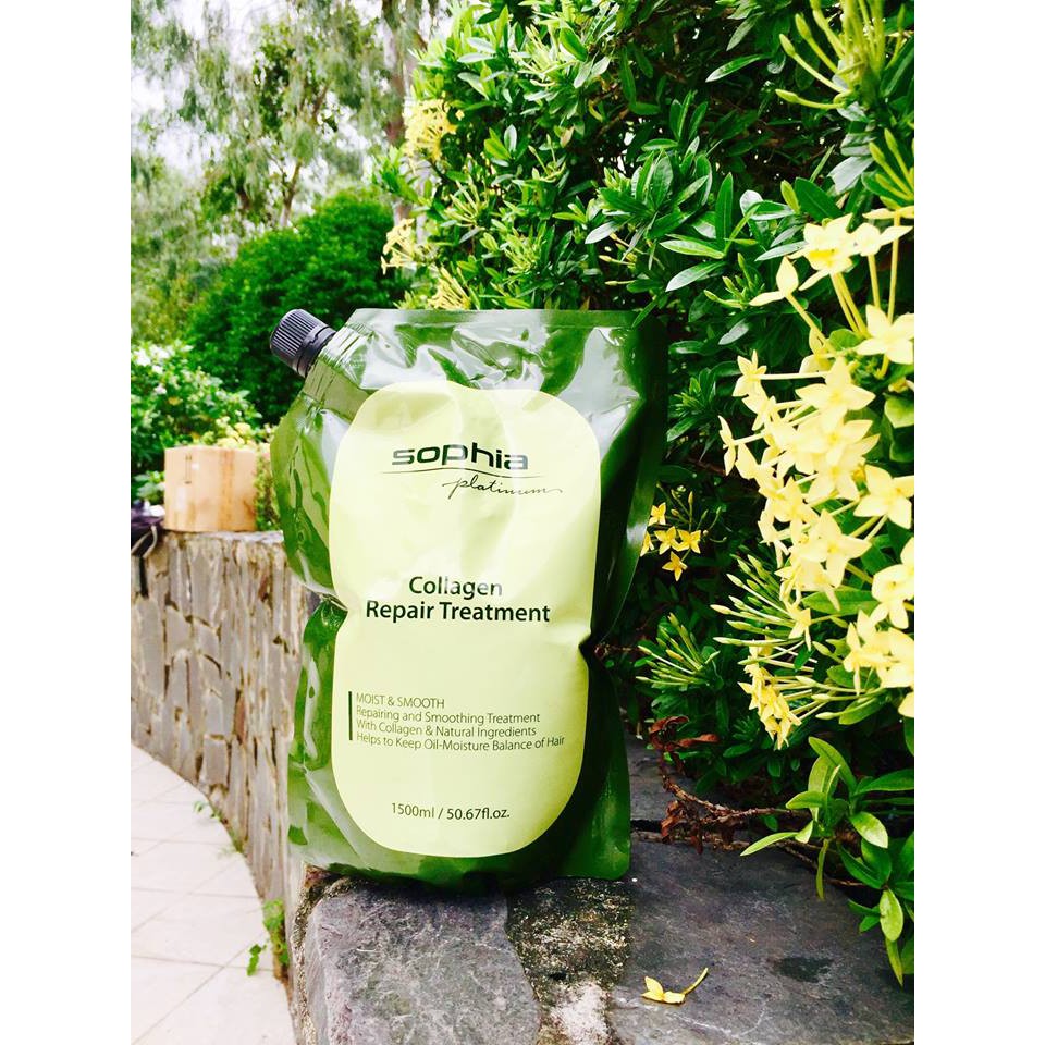 Kem hấp tóc phục hồi collagen Sophia Platium 450-1500ml
