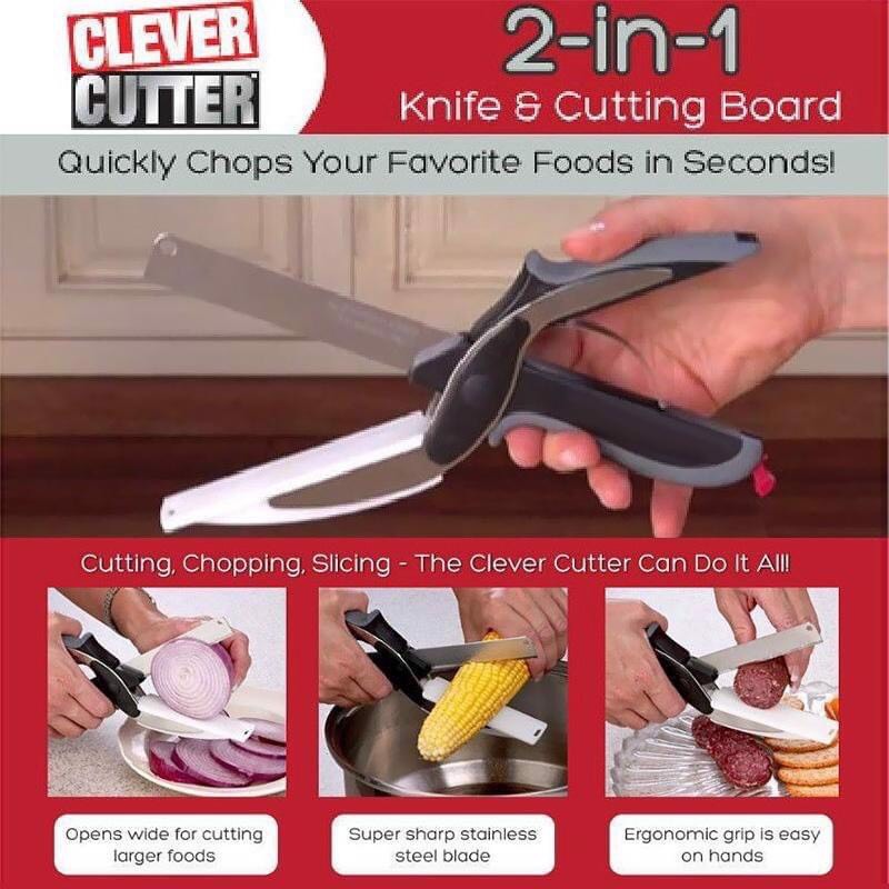 [HCM]DAO/KÉO ĐA NĂNG 2 TRONG 1 CLEVER CUTTER 2-IN-1