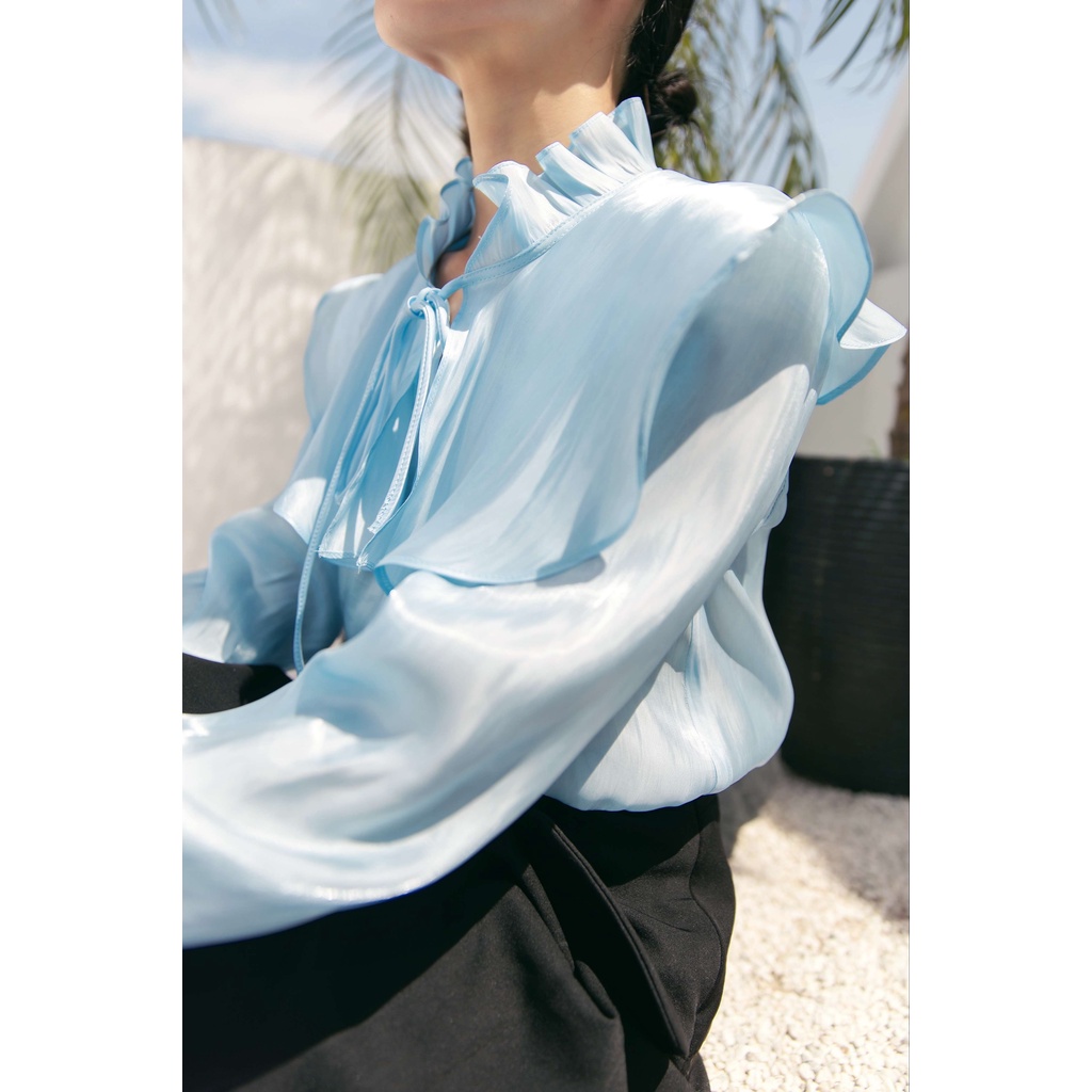 MAIIMER - Áo sơ mi vải sheer cao cấp Merly