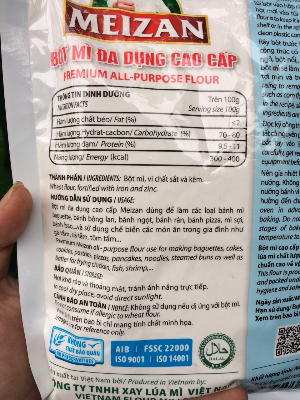 Bột mì Meizan Bột mì Meizan 500g. Date 04.2022