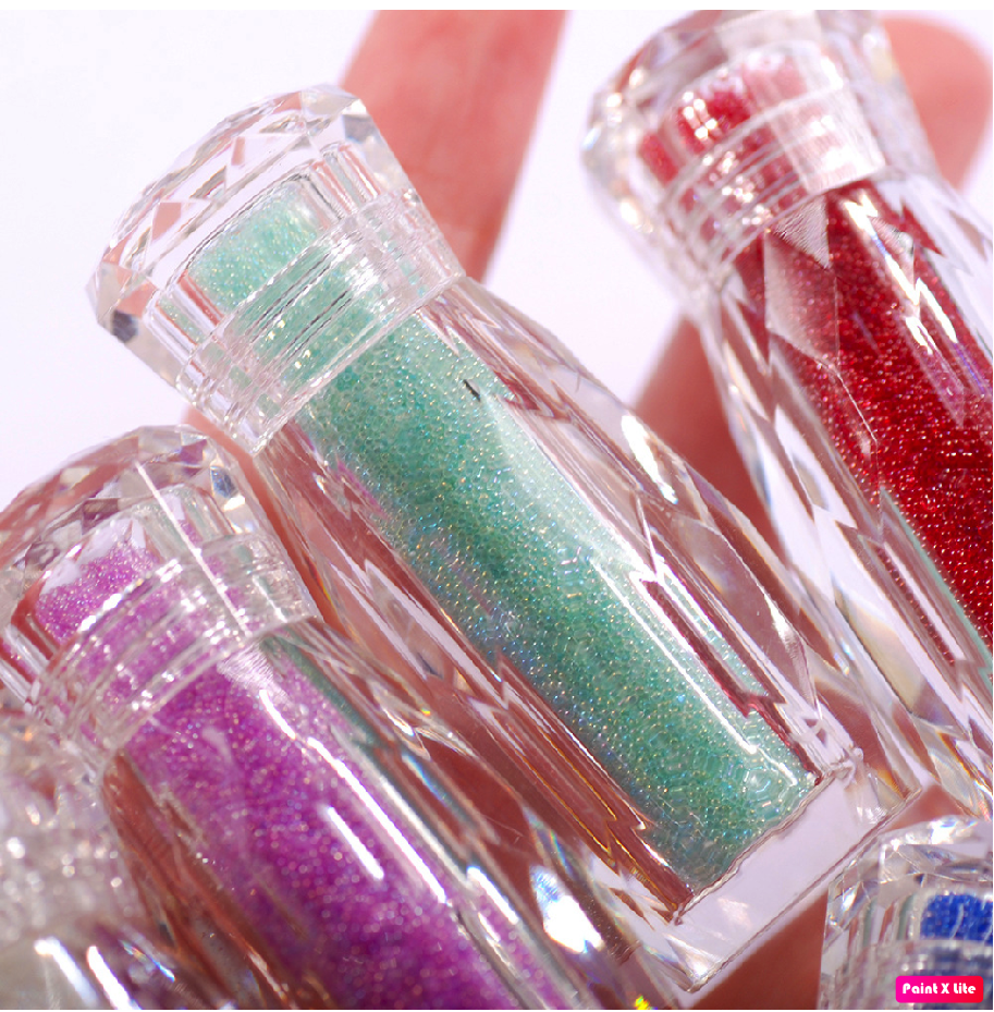 Đá Rắc Bi Thuỷ Tinh Trang Trí Móng - Phủ Móng Nails Siêu Sáng