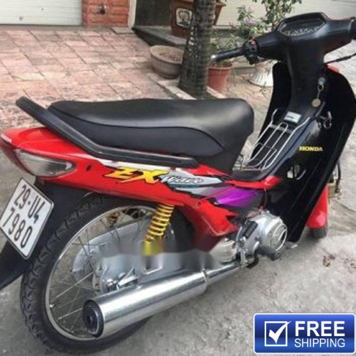 [0 ĐỒNG SHIP] Dàn áo nhựa ABS nguyên sinh dành cho xe Wave ZX màu Đỏ cờ siêu bền đẹp FS542 - có TẶNG BỘ TEM xịn., phụ tùng xe máy, đồ phụ tùng xe máy giá rẻ