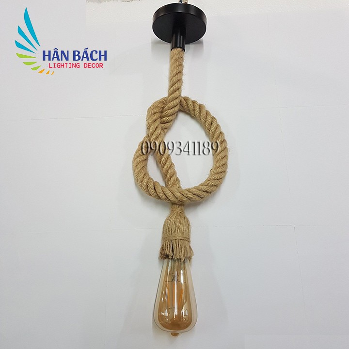 Đèn thả dây thừng một dây 1m habali
